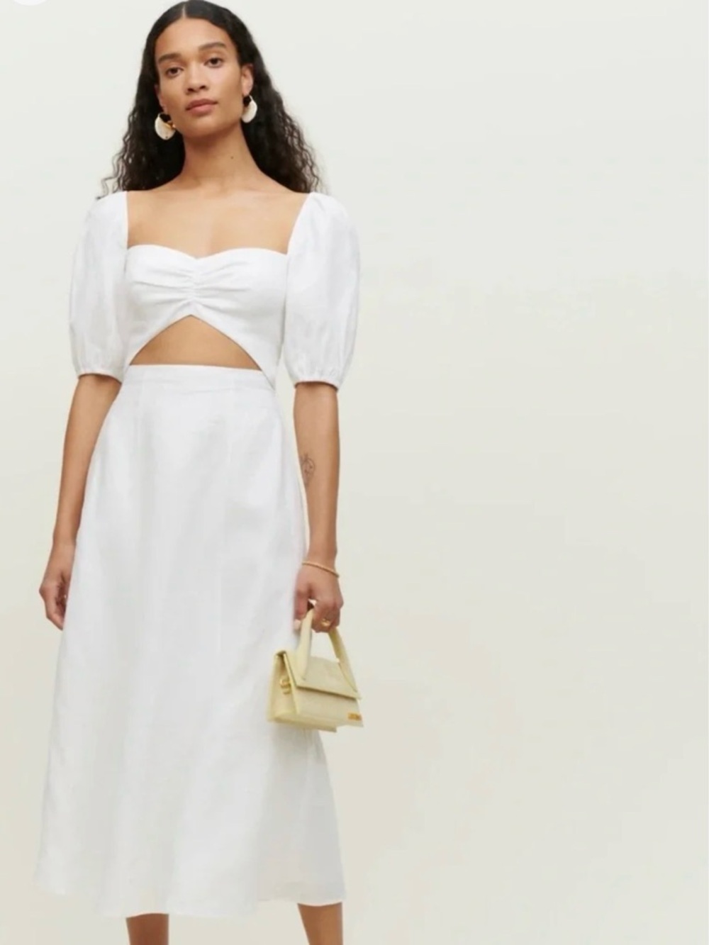 Reformation Pompano Dress Linen size 4